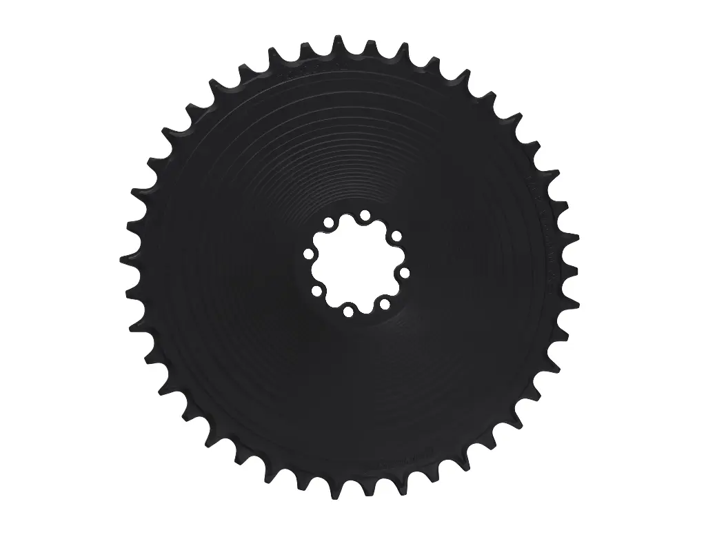 MATTE BLACK AERO chainring for SRAM 8-bolt